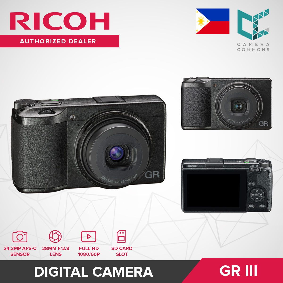 Ricoh GR III / GR IIIx Digital Camera (HDF / Diary Edition / Street Edition / Urban Edition) GRIII