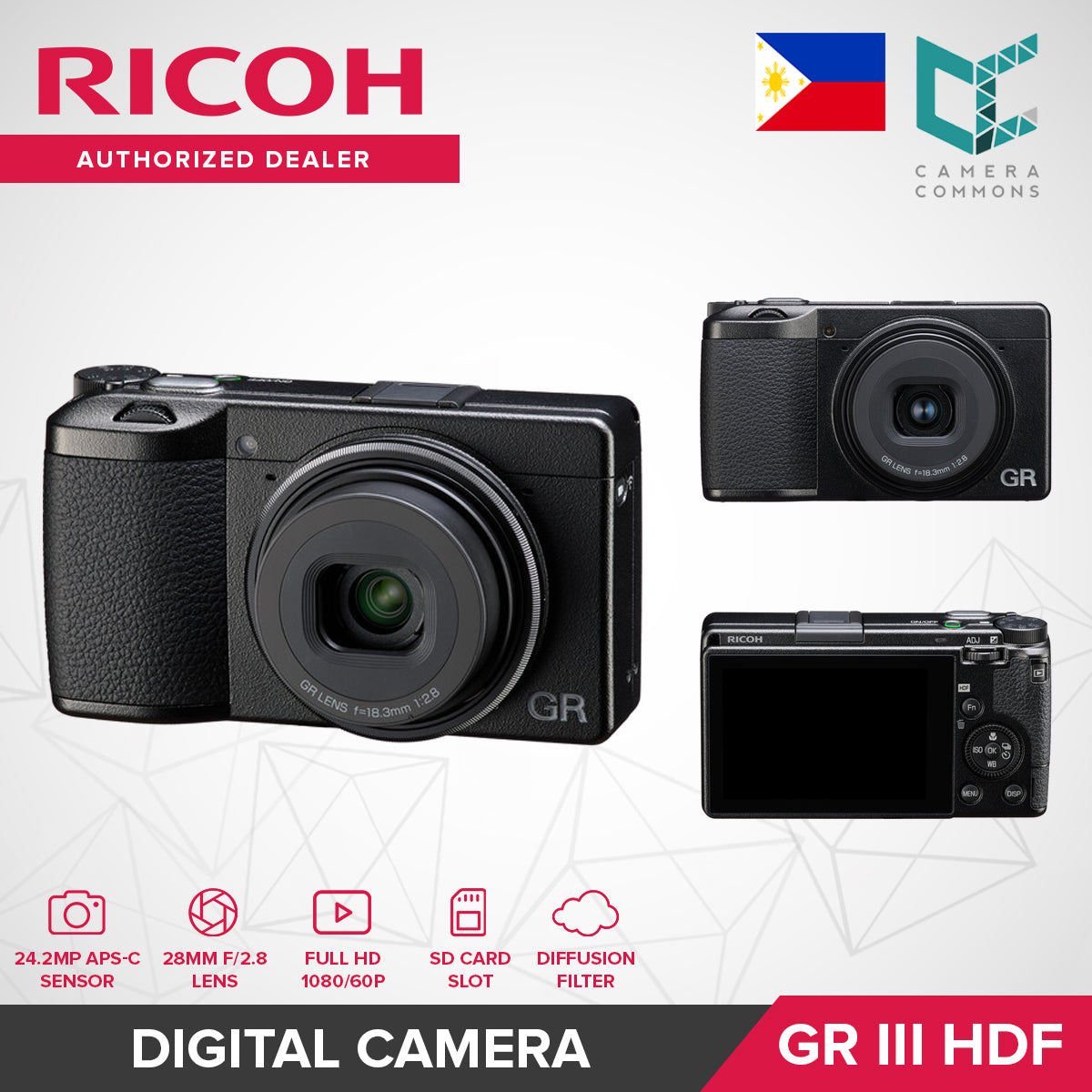 Ricoh GR III / GR IIIx Digital Camera (HDF / Diary Edition / Street Edition / Urban Edition) GRIII