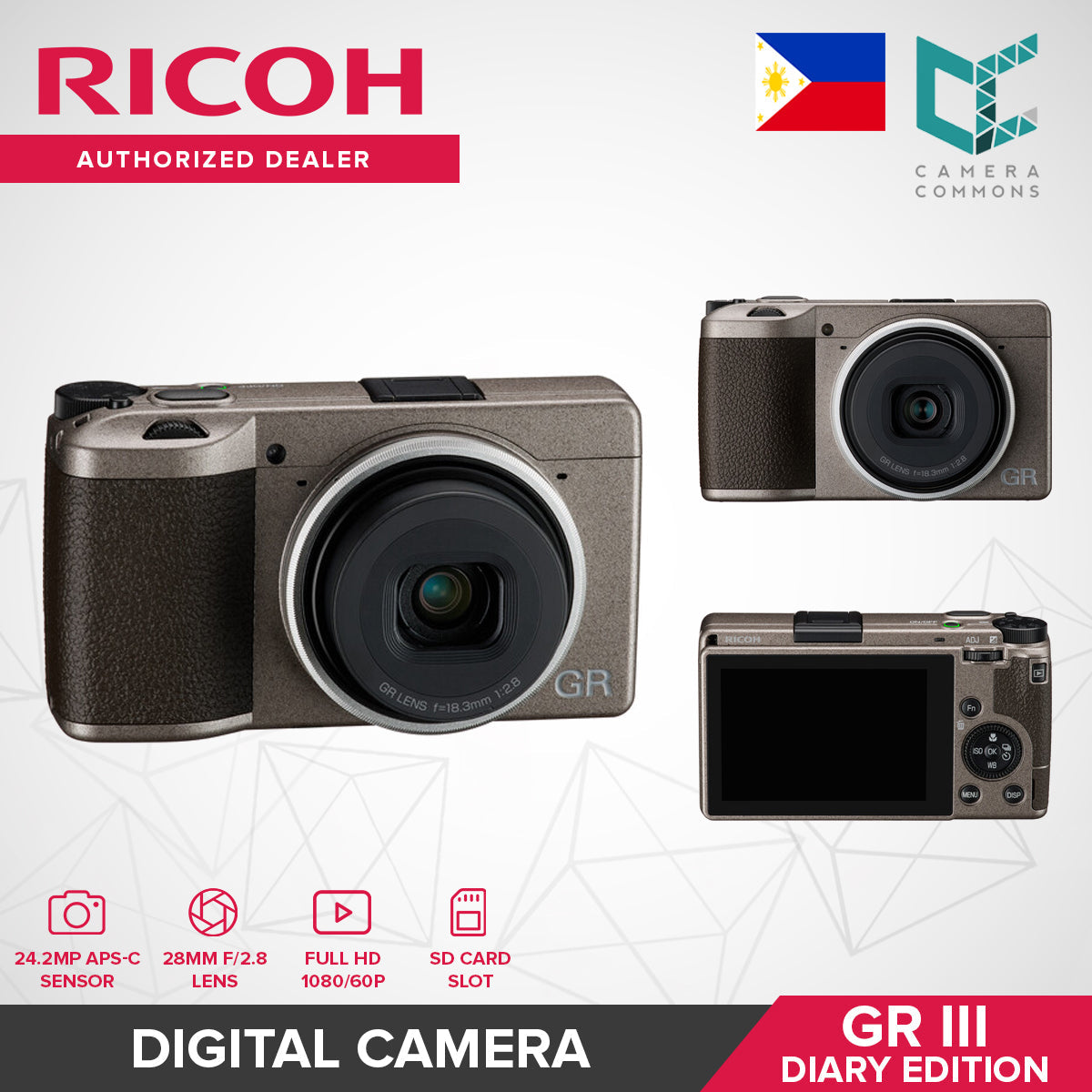 Ricoh GR III / GR IIIx Digital Camera (HDF / Diary Edition / Street Edition / Urban Edition) GRIII