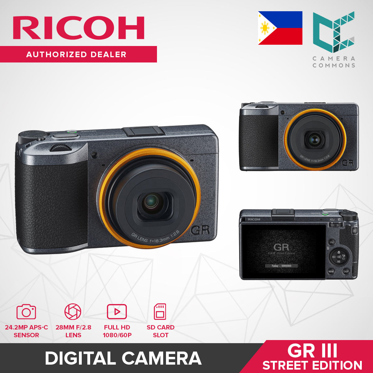 Ricoh GR III / GR IIIx Digital Camera (HDF / Diary Edition / Street Edition / Urban Edition) GRIII