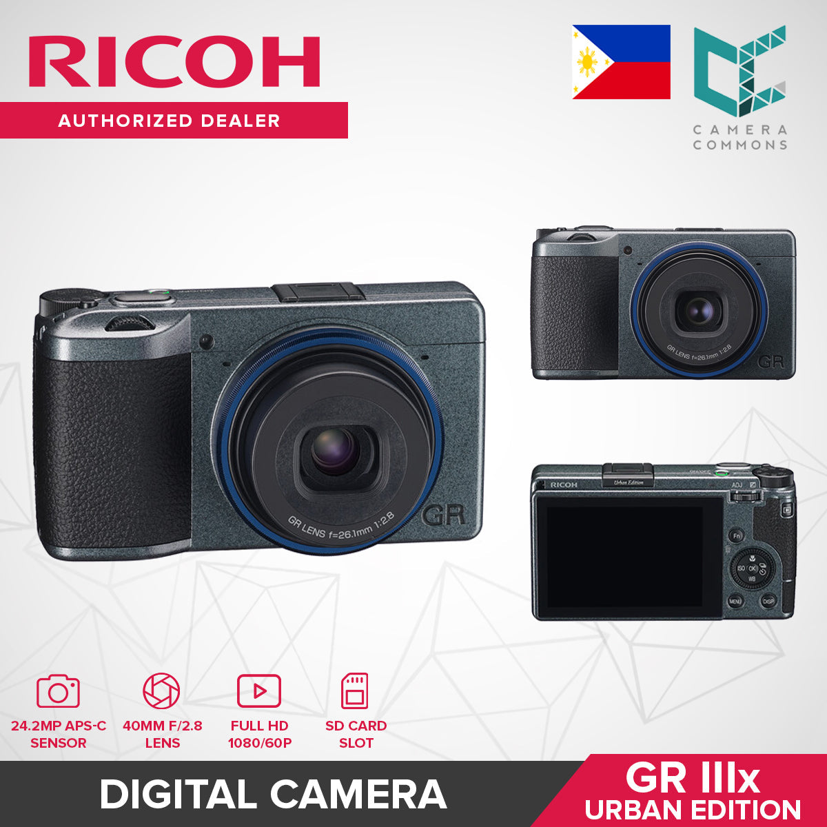 Ricoh GR III / GR IIIx Digital Camera (HDF / Diary Edition / Street Edition / Urban Edition) GRIII