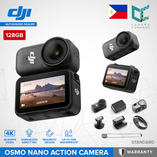 DJI Osmo Nano Action Camera Standard Combo (64GB / 128GB) Ultra Compact 4K60 Video Magnetic