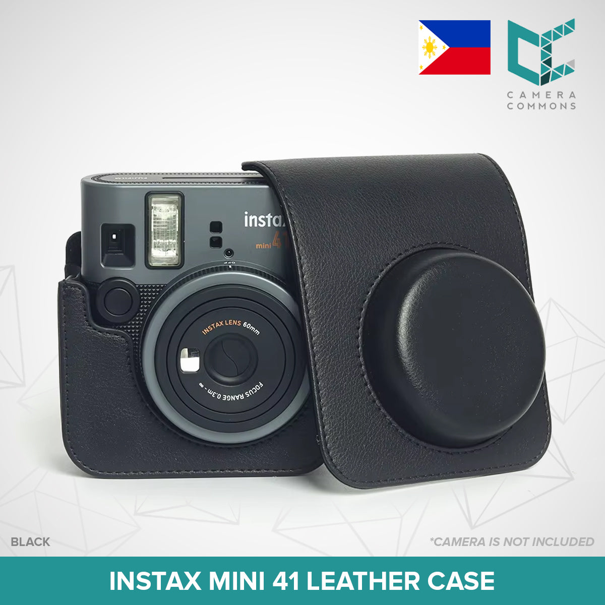 Premium PU Leather Camera Case with Strap for Fujifilm Instax Mini 41 – Protective & Stylish Fit