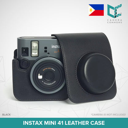 Premium PU Leather Camera Case with Strap for Fujifilm Instax Mini 41 – Protective & Stylish Fit