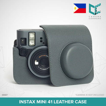 Premium PU Leather Camera Case with Strap for Fujifilm Instax Mini 41 – Protective & Stylish Fit