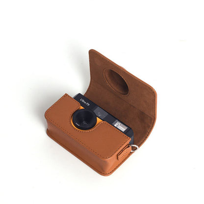Vintage-Style PU Leather Camera Case with Strap for Kodak H35 – Protective & Compact Design