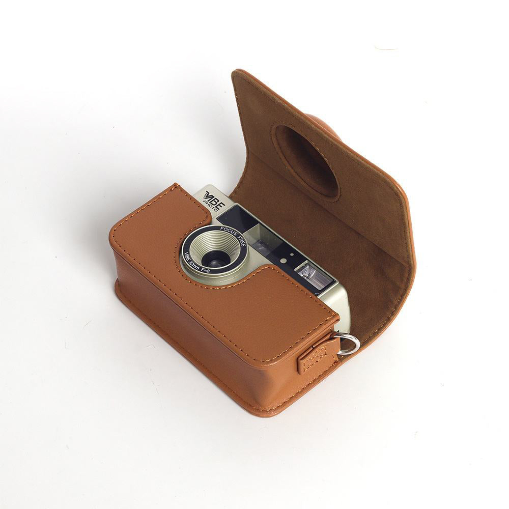 Vintage-Style PU Leather Camera Case with Strap for Kodak H35 – Protective & Compact Design