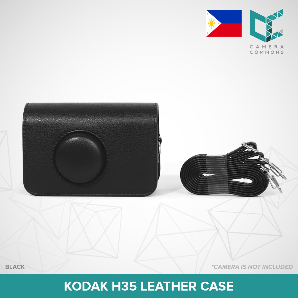 Vintage-Style PU Leather Camera Case with Strap for Kodak H35 – Protective & Compact Design