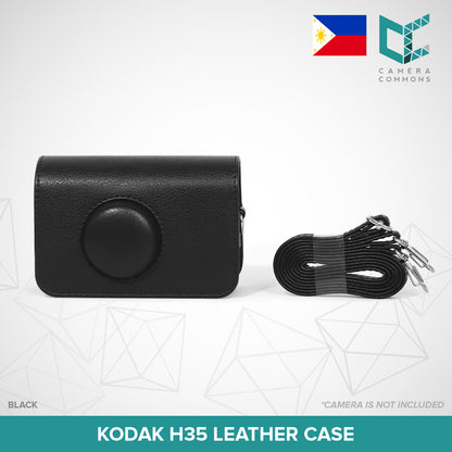 Vintage-Style PU Leather Camera Case with Strap for Kodak H35 – Protective & Compact Design
