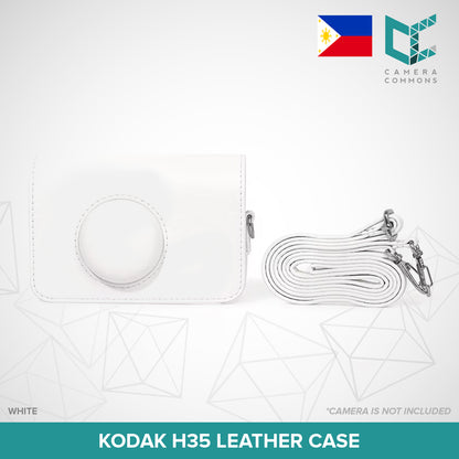 Vintage-Style PU Leather Camera Case with Strap for Kodak H35 – Protective & Compact Design