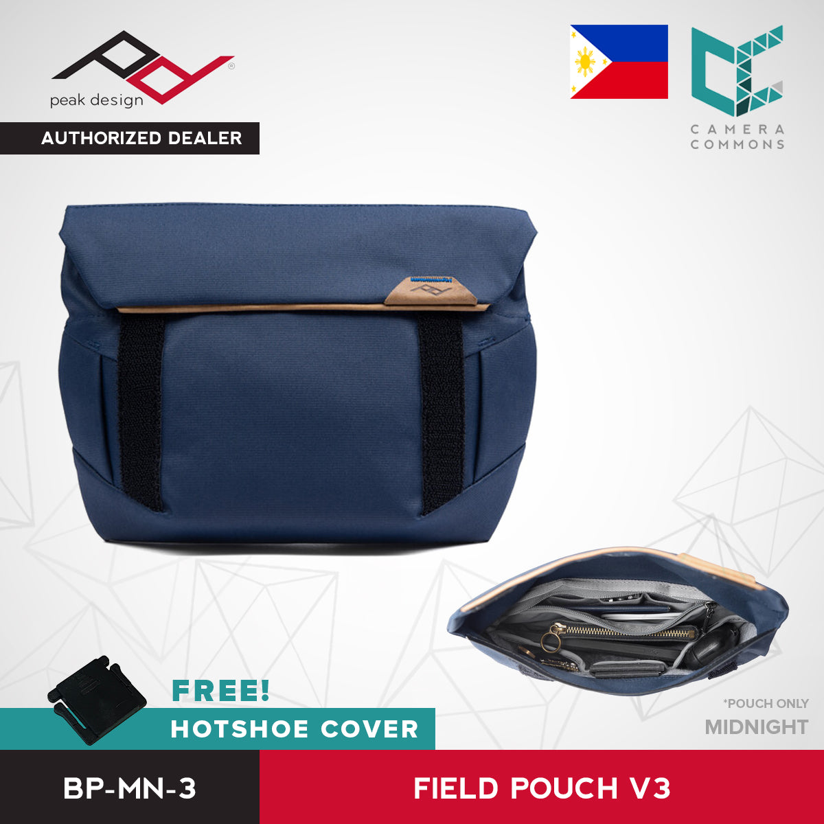 Peak Design Field Pouch Bag V2 Black Charcoal Midnight Version 2