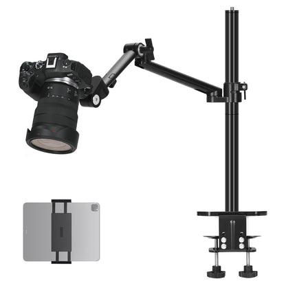 Tarion Titanrig Desktop Lite Z Arm Mount Stand Secure Clamps Aluminum Alloy Clamp and Poles