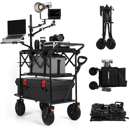 Tarion Titanrig Cart Base Camera Accessories Foldable Design Shock Absorbing Exchangeable Wheels
