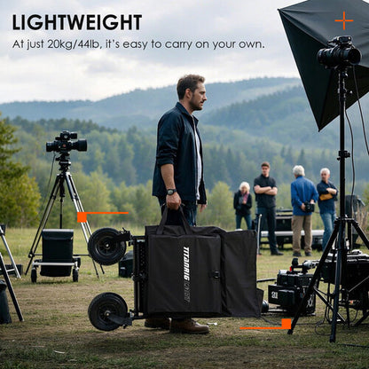 Tarion Titanrig Cart Base Camera Accessories Foldable Design Shock Absorbing Exchangeable Wheels