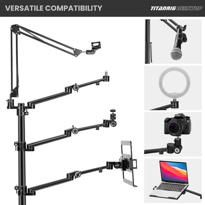 Tarion Titanrig Arm Module X Modular Arm for the Titanrig Desktop and Studio Stand