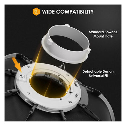 Tarion Softbeam Quick-Fold Octagonal Softbox Studio Flash Units & LED Monolights Bowens S Mount