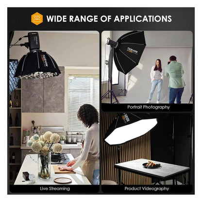 Tarion Softbeam Quick-Fold Octagonal Softbox Studio Flash Units & LED Monolights Bowens S Mount