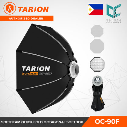 Tarion Softbeam Quick-Fold Octagonal Softbox Studio Flash Units & LED Monolights Bowens S Mount