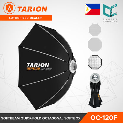 Tarion Softbeam Quick-Fold Octagonal Softbox Studio Flash Units & LED Monolights Bowens S Mount