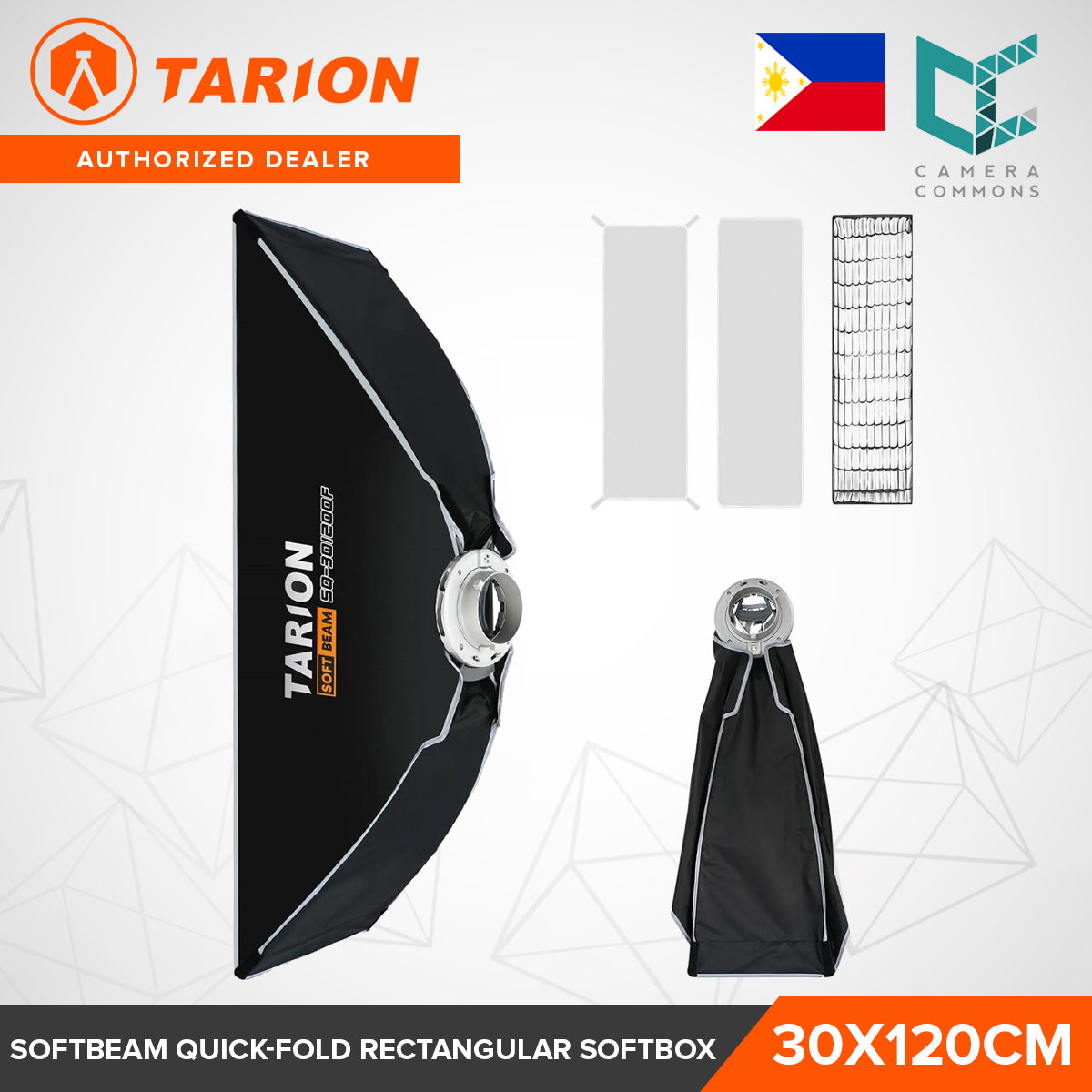 Tarion SOFTBEAM Quick-Fold Rectangular Softbox Simple Setup 60x90cm 30x120cm