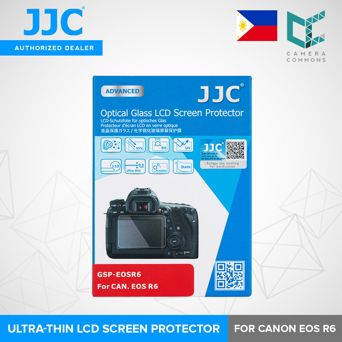 JJC Glass Screen Protector Ultra-Thin Optical Glass Material