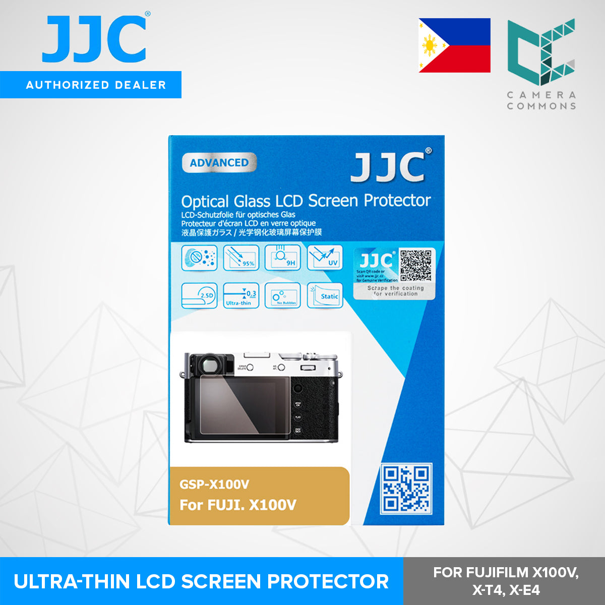 JJC Glass Screen Protector Ultra-Thin Optical Glass Material