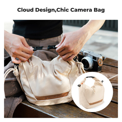 K&F Concept Urban Wander 11 5L Camera Shoulder Sling Bag + Detachable Camera Strap with Magnetic Closure