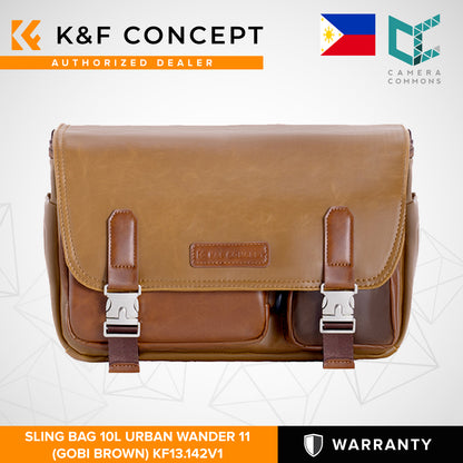 K&F Concept Urban Wander 11 5L Camera Shoulder Sling Bag + Detachable Camera Strap with Magnetic Closure