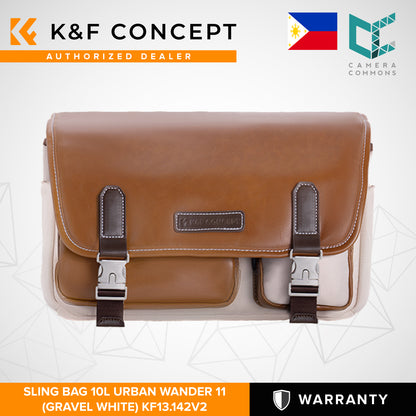 K&F Concept Urban Wander 11 5L Camera Shoulder Sling Bag + Detachable Camera Strap with Magnetic Closure