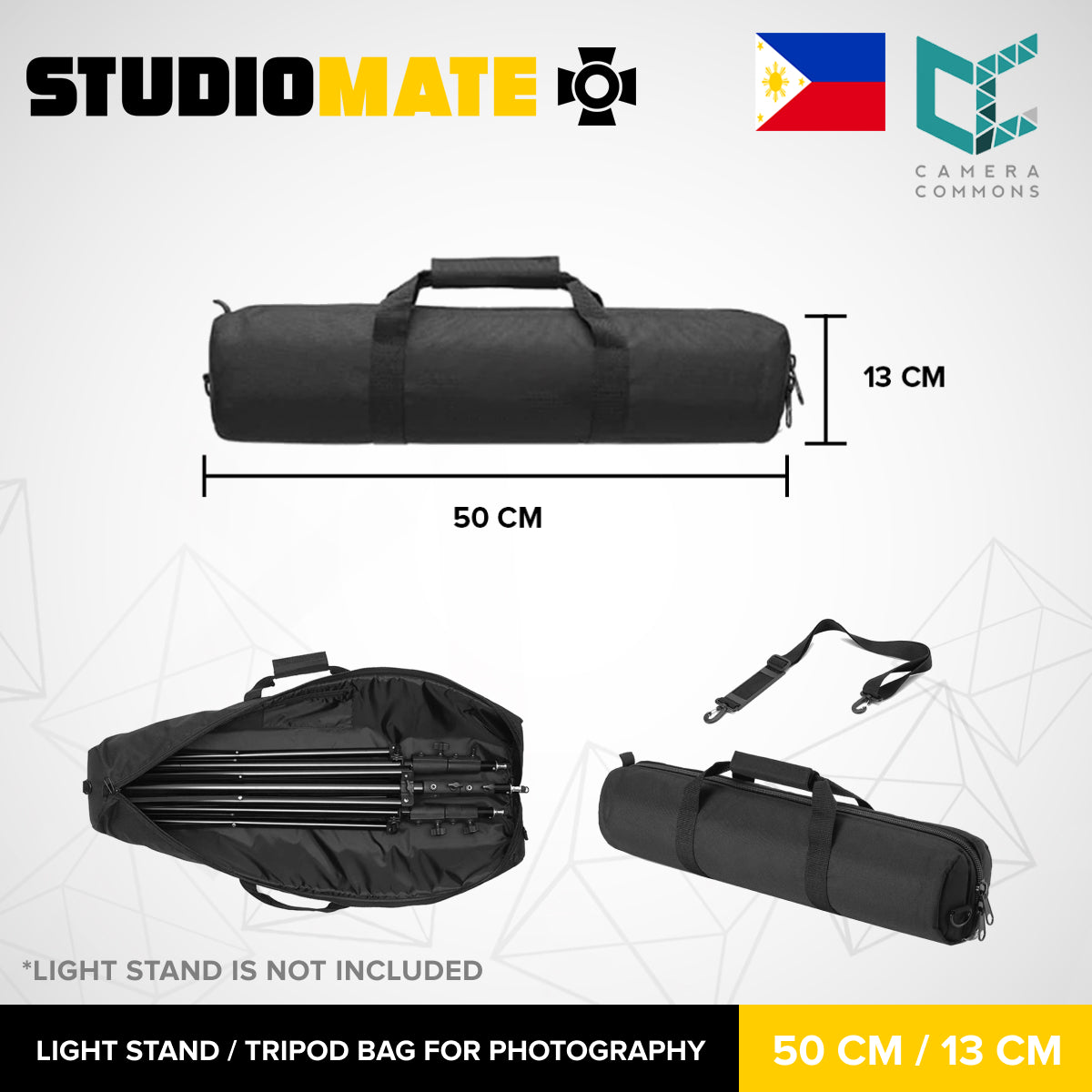 Studiomate Light Stand Tripod Bag For photography Shoulder strap & hand-carry handle