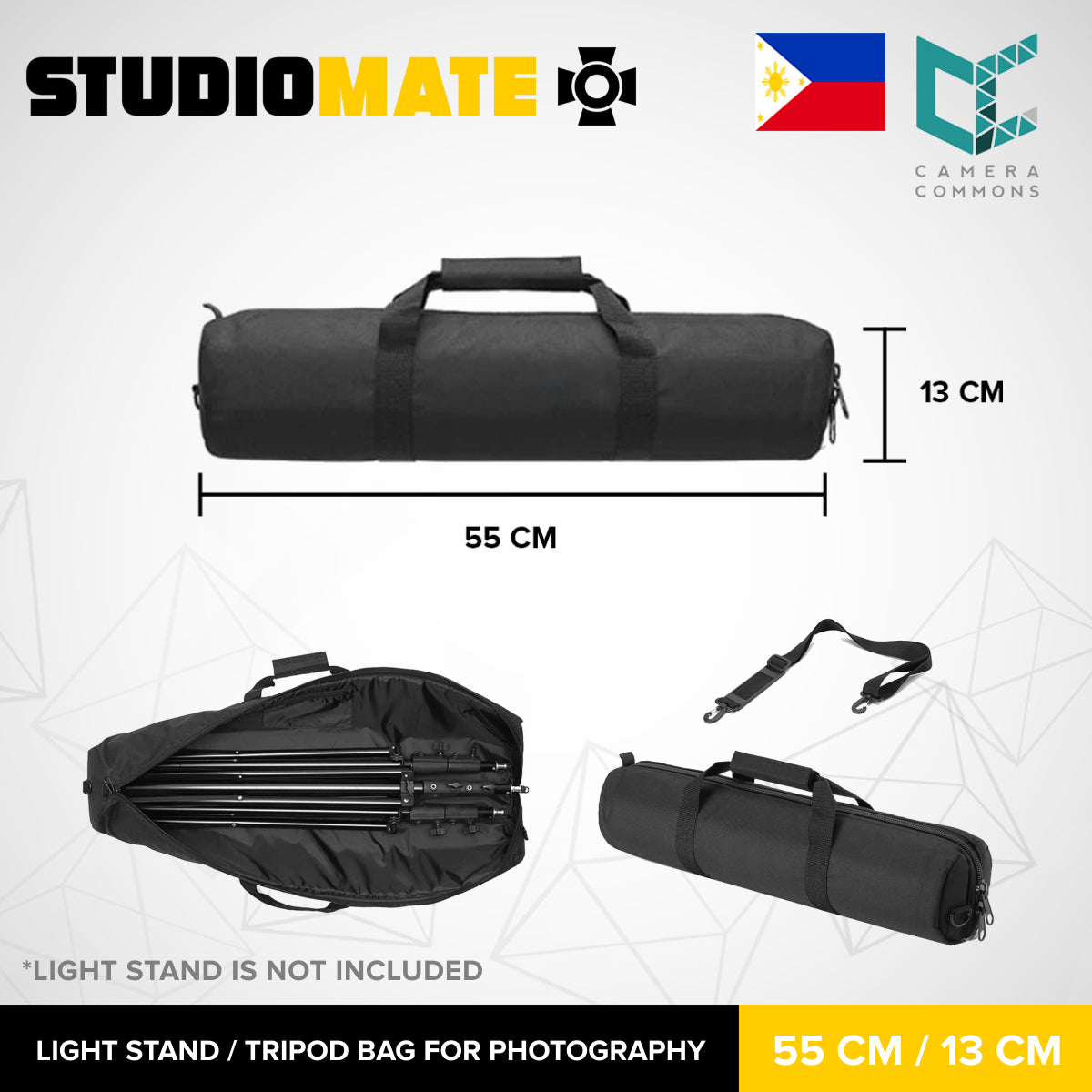 Studiomate Light Stand Tripod Bag For photography Shoulder strap & hand-carry handle