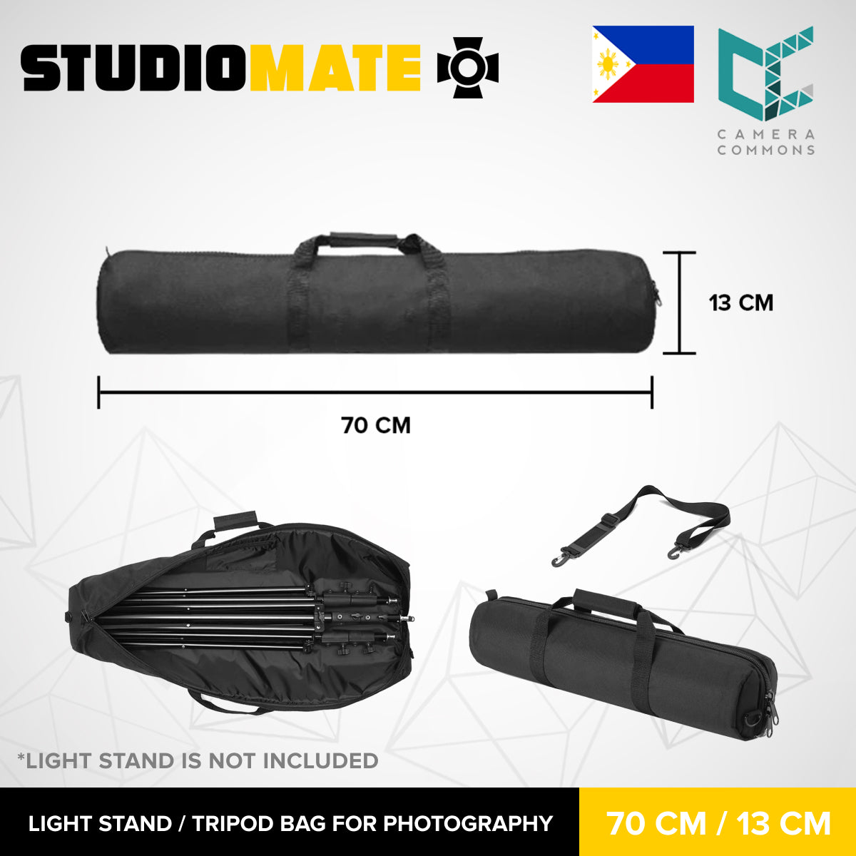 Studiomate Light Stand Tripod Bag For photography Shoulder strap & hand-carry handle