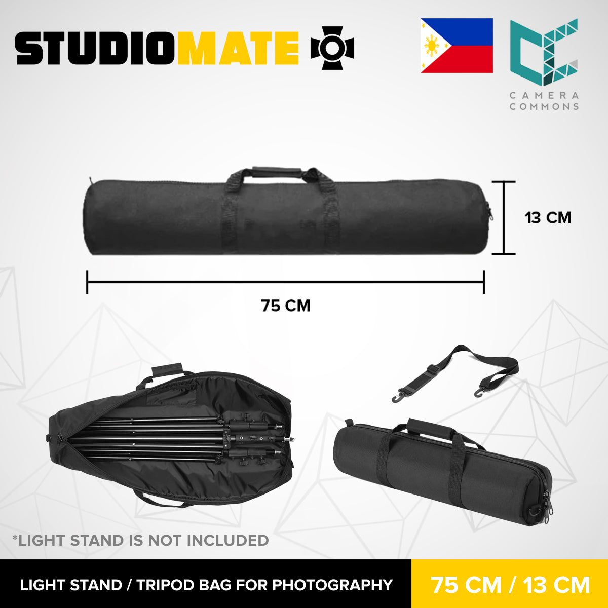 Studiomate Light Stand Tripod Bag For photography Shoulder strap & hand-carry handle