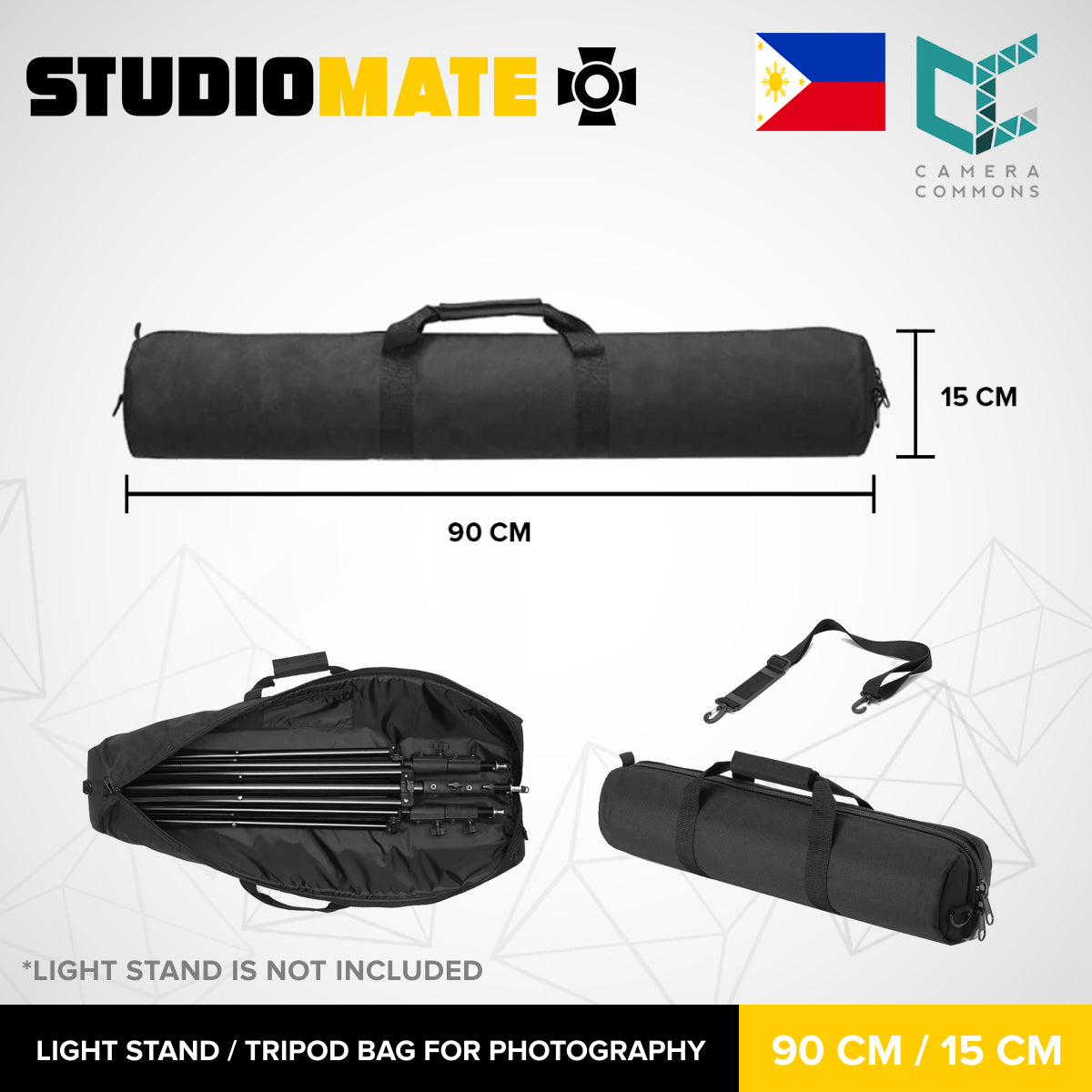 Studiomate Light Stand Tripod Bag For photography Shoulder strap & hand-carry handle