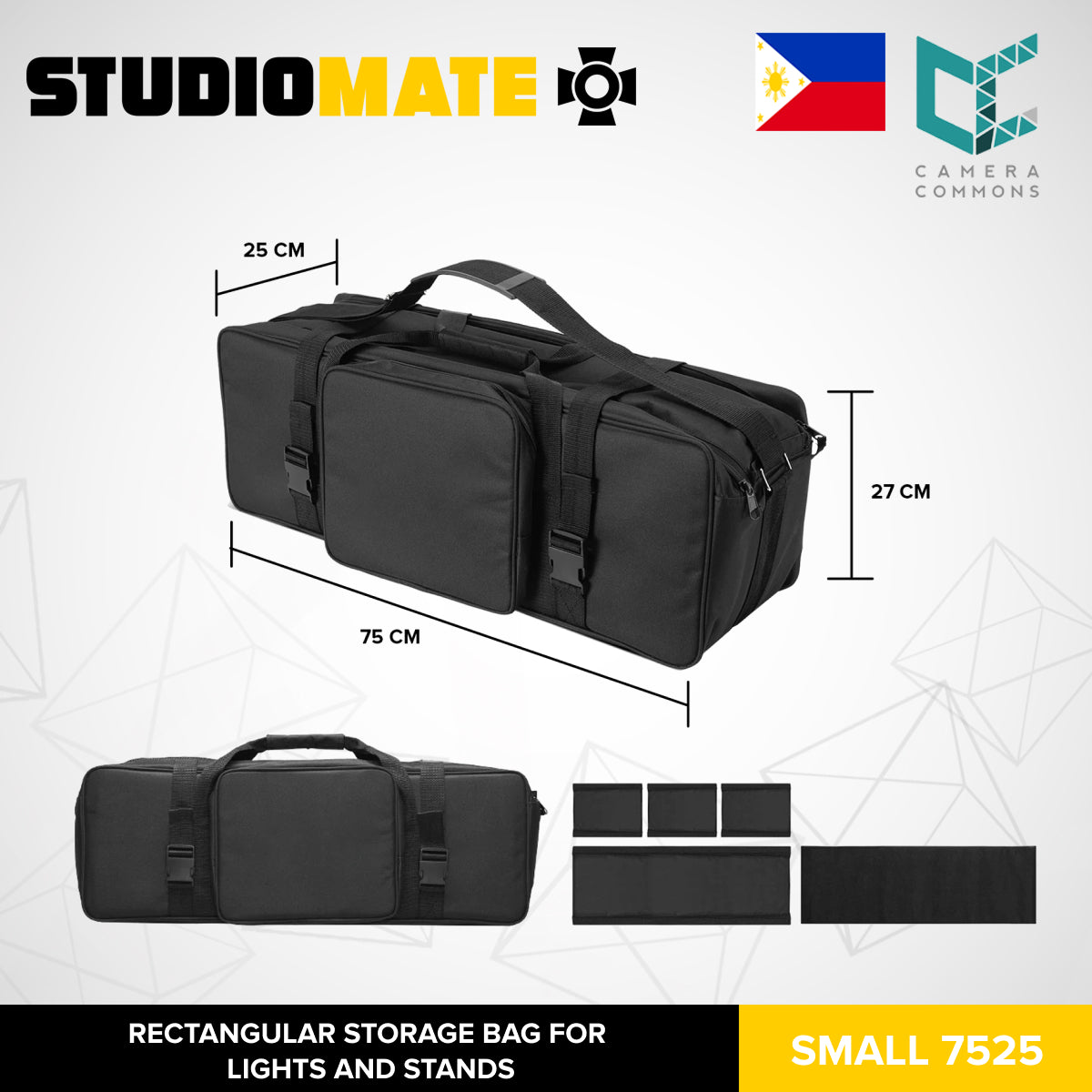 Studiomate Rectangular Storage Bag for Lights and Stands Small