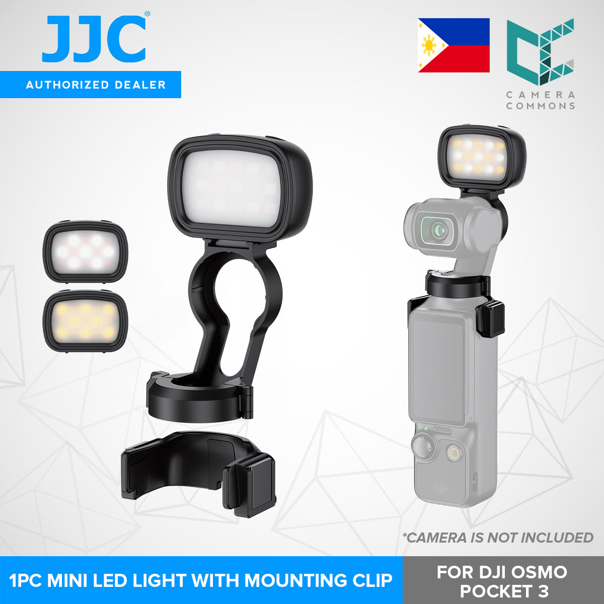 JJC Mini LED Light LED-OP3 for Photography and Videography