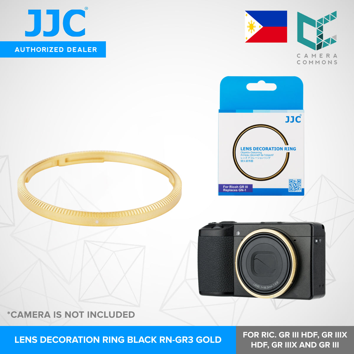 JJC Lens Decoration Ring Aluminium Alloy Lens Ring Replaces