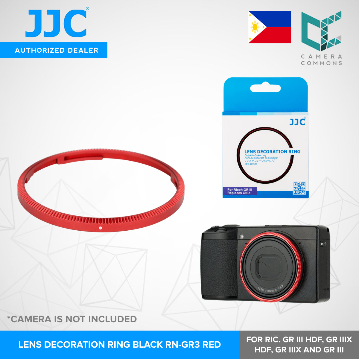 JJC Lens Decoration Ring Aluminium Alloy Lens Ring Replaces