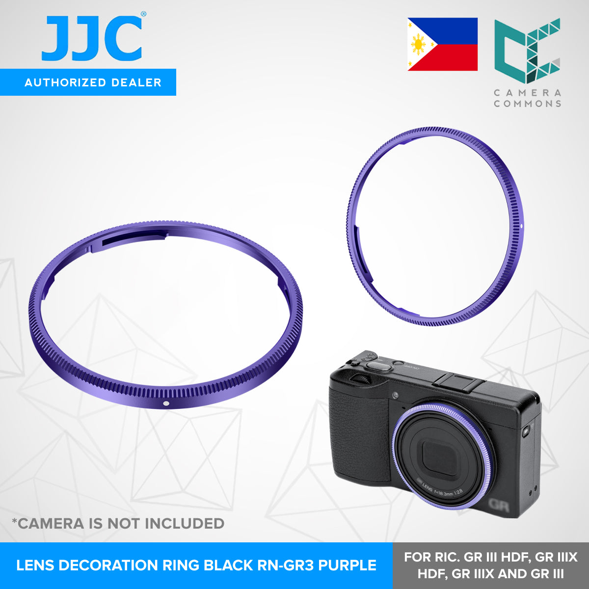JJC Lens Decoration Ring Aluminium Alloy Lens Ring Replaces