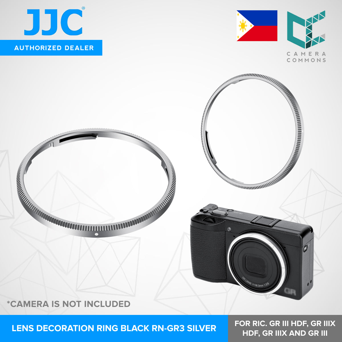 JJC Lens Decoration Ring Aluminium Alloy Lens Ring Replaces