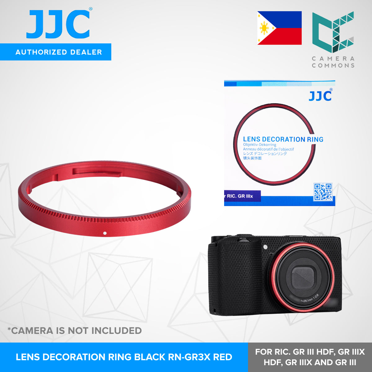 JJC Lens Decoration Ring Aluminium Alloy Lens Ring Replaces