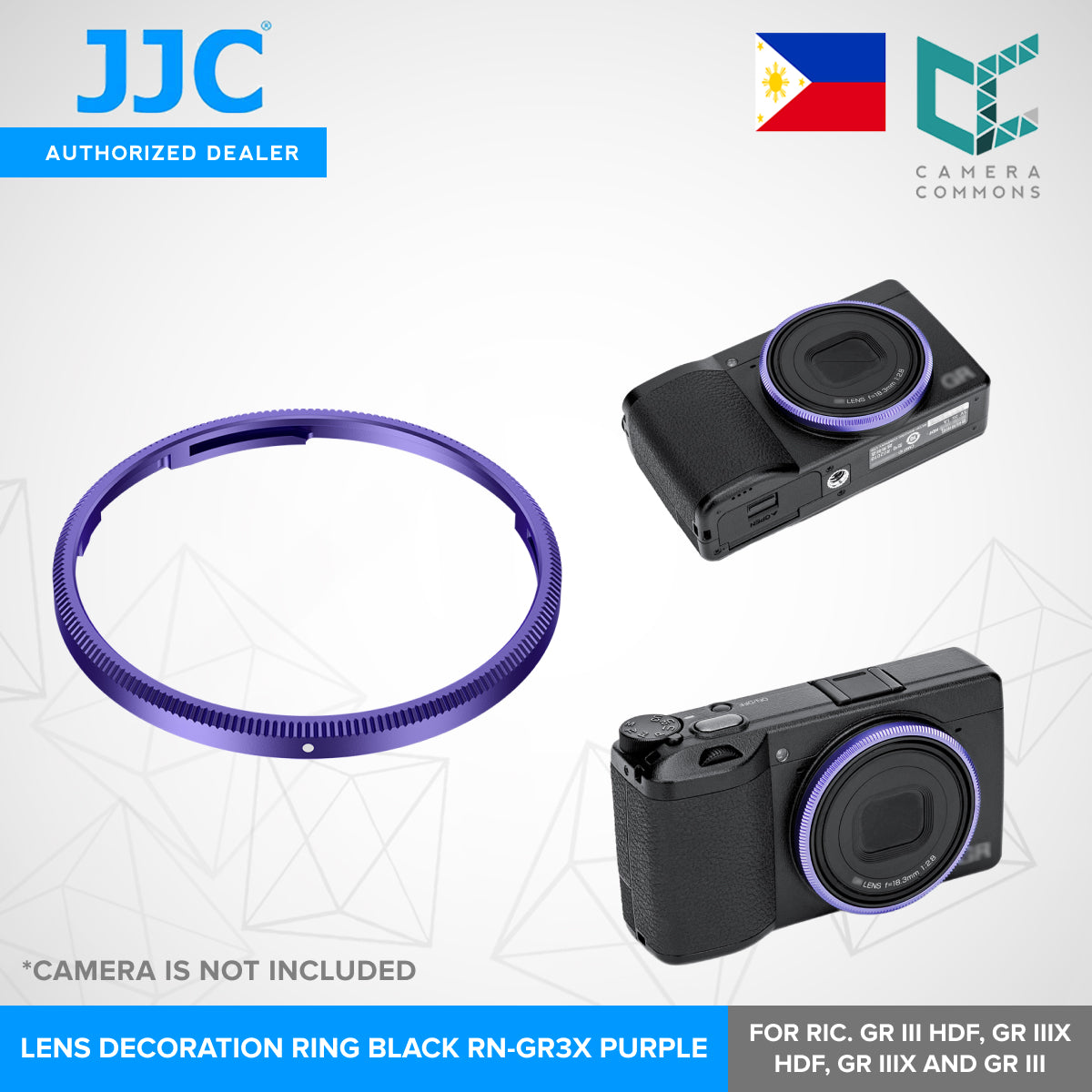 JJC Lens Decoration Ring Aluminium Alloy Lens Ring Replaces