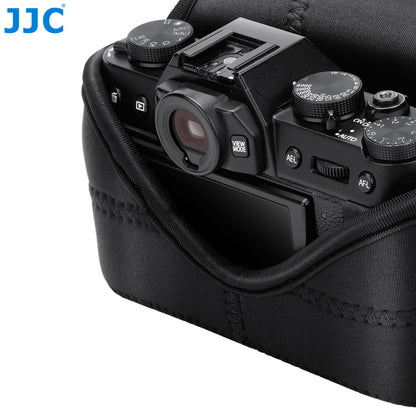 JJC Mirrorless and Compact Camera Pouch protect your camera from dust, bumps, scratches, and light impact.