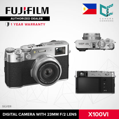 FUJIFILM X100VI Digital Camera with 23mm f/2 Lens 40.2MP APS-C X-Trans