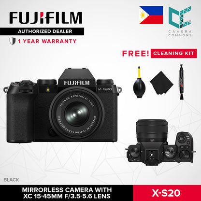 FUJIFILM X-S20 Mirrorless Camera with 15-45mm Lens 26.1MP APS-C X-Trans 5-Axis IBIS