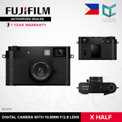 FUJIFILM X half Digital Camera with 10.8mm f/2.8 Lens 18MP 1" Vertical 3:4 CMOS Sensor