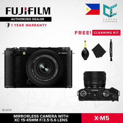 FUJIFILM X-M5 Mirrorless Camera with XC 15-45mm f/3.5-5.6 Lens