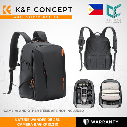 K&F Concept Nature Wander 25L Camera Bag Backpack for Videography and Photography