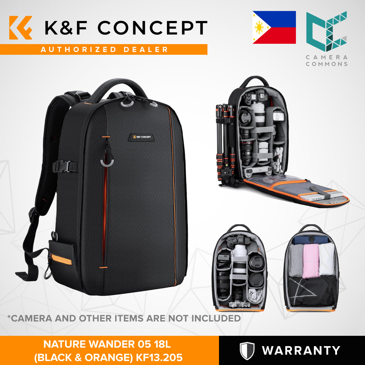 K&F Concept Nature Wander 25L Camera Bag Backpack for Videography and Photography