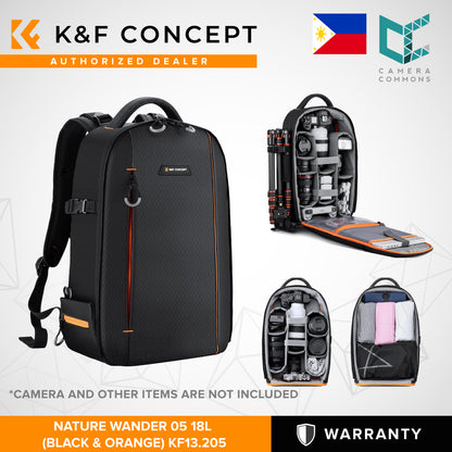 K&F Concept Nature Wander 25L Camera Bag Backpack for Videography and Photography